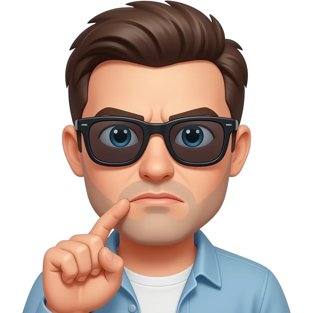 🤨🕶🤏 emoji