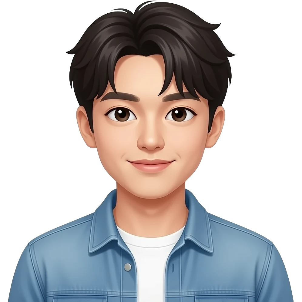 korean young man + iphone 17 emoji