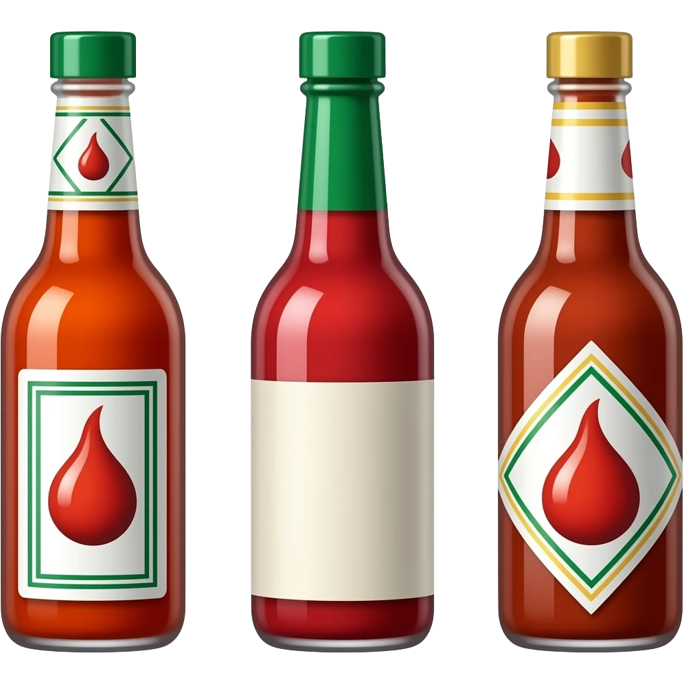 5 hot sauces emoji
