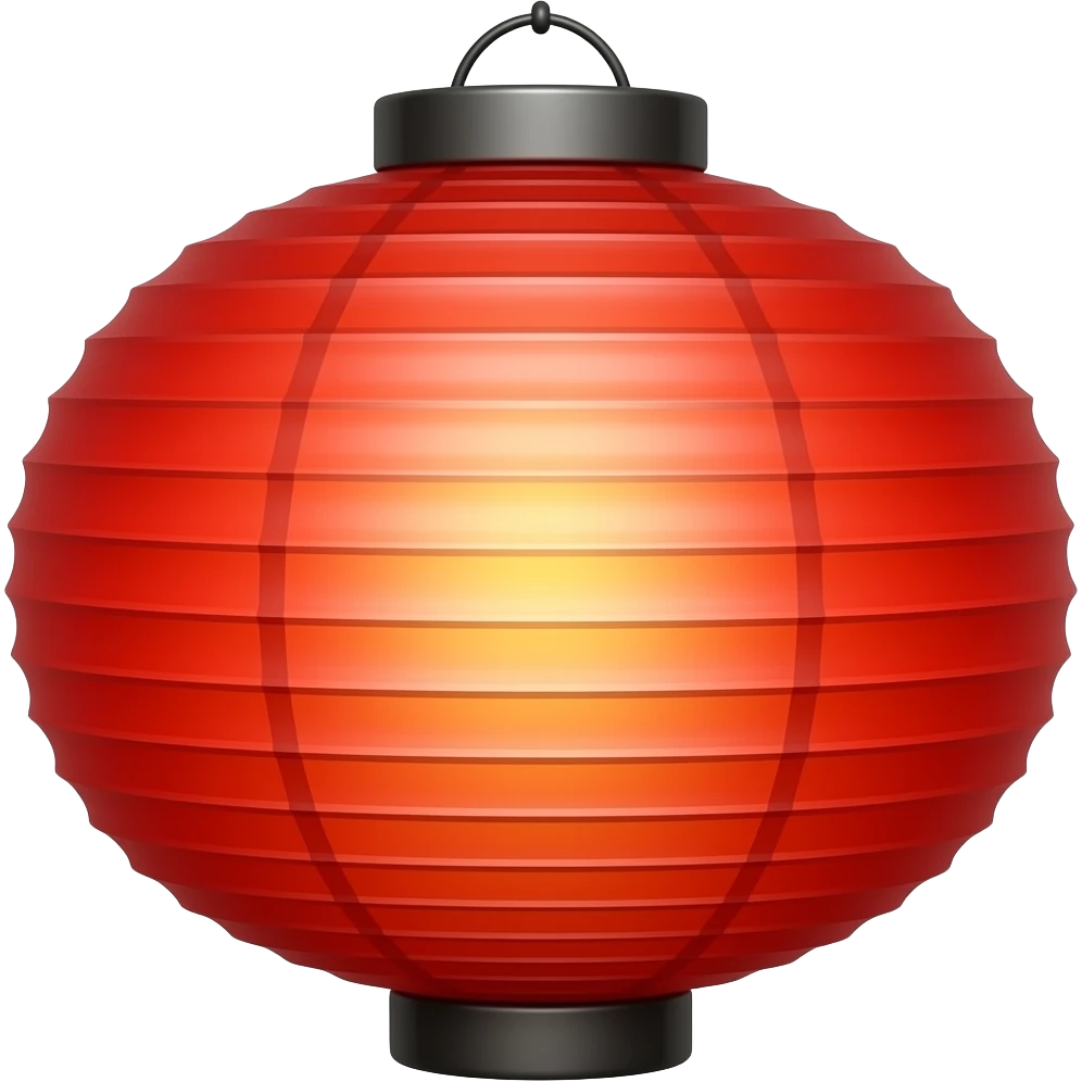A paper lantern emoji