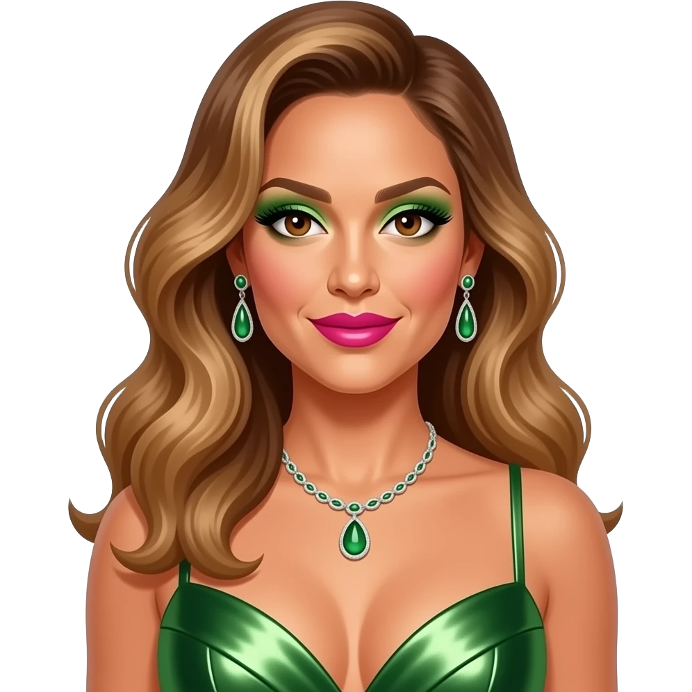 Jennifer Lopez from Famous People with brown eyes, long light brown pin ...