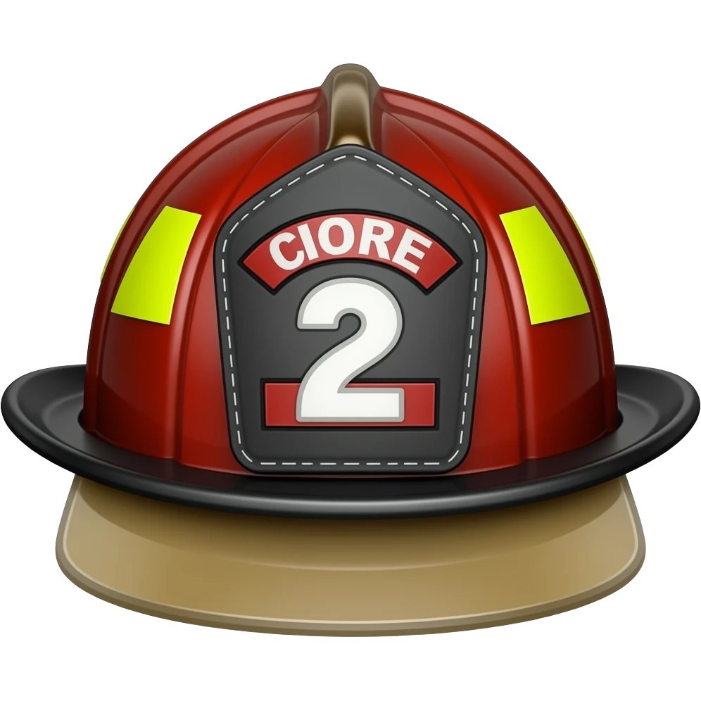 fire fighter hat emoji