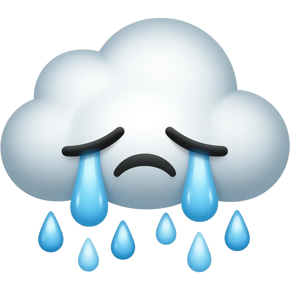 cloud crying emoji