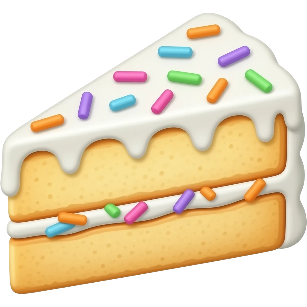 funfetti cake slice emoji