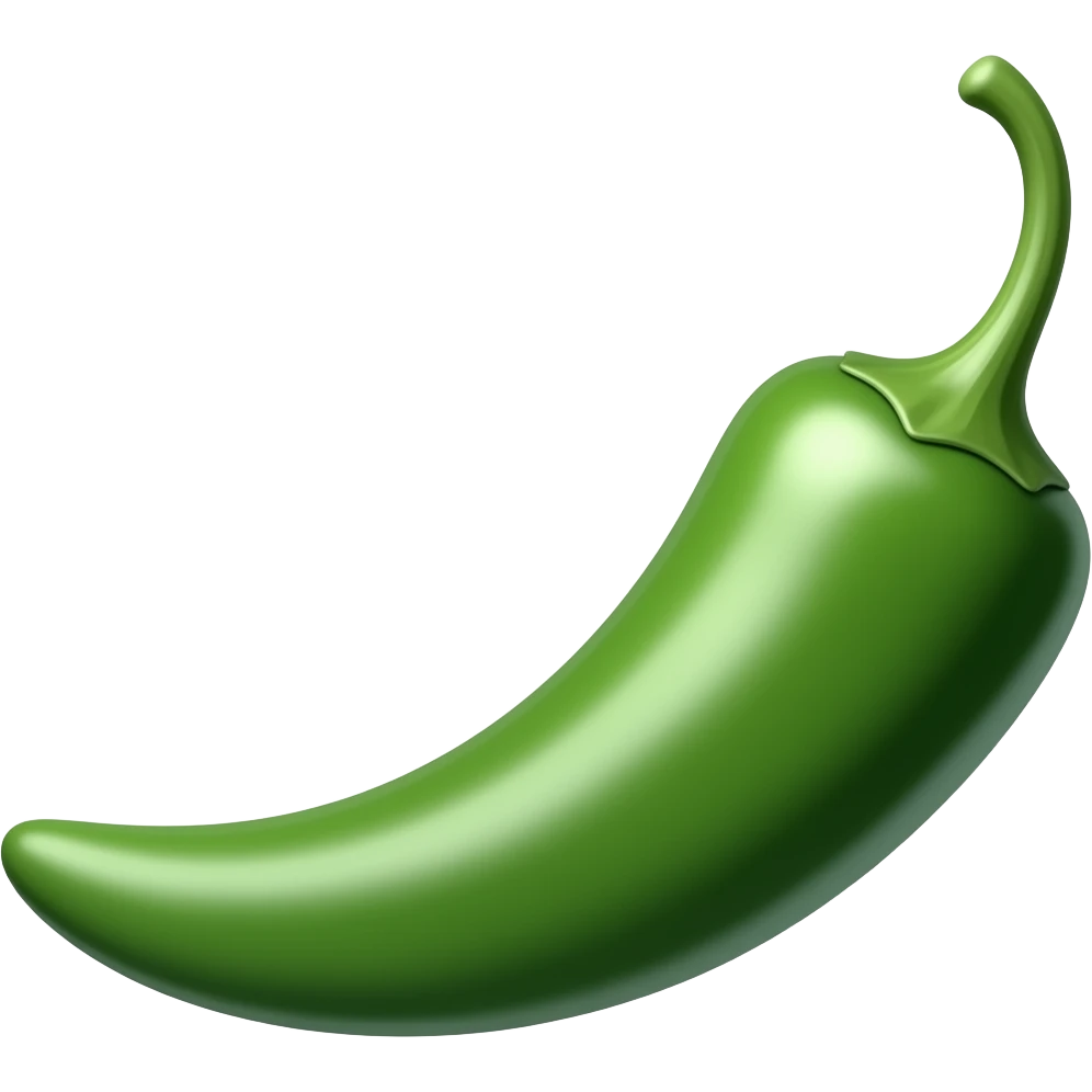 Green chilly emoji