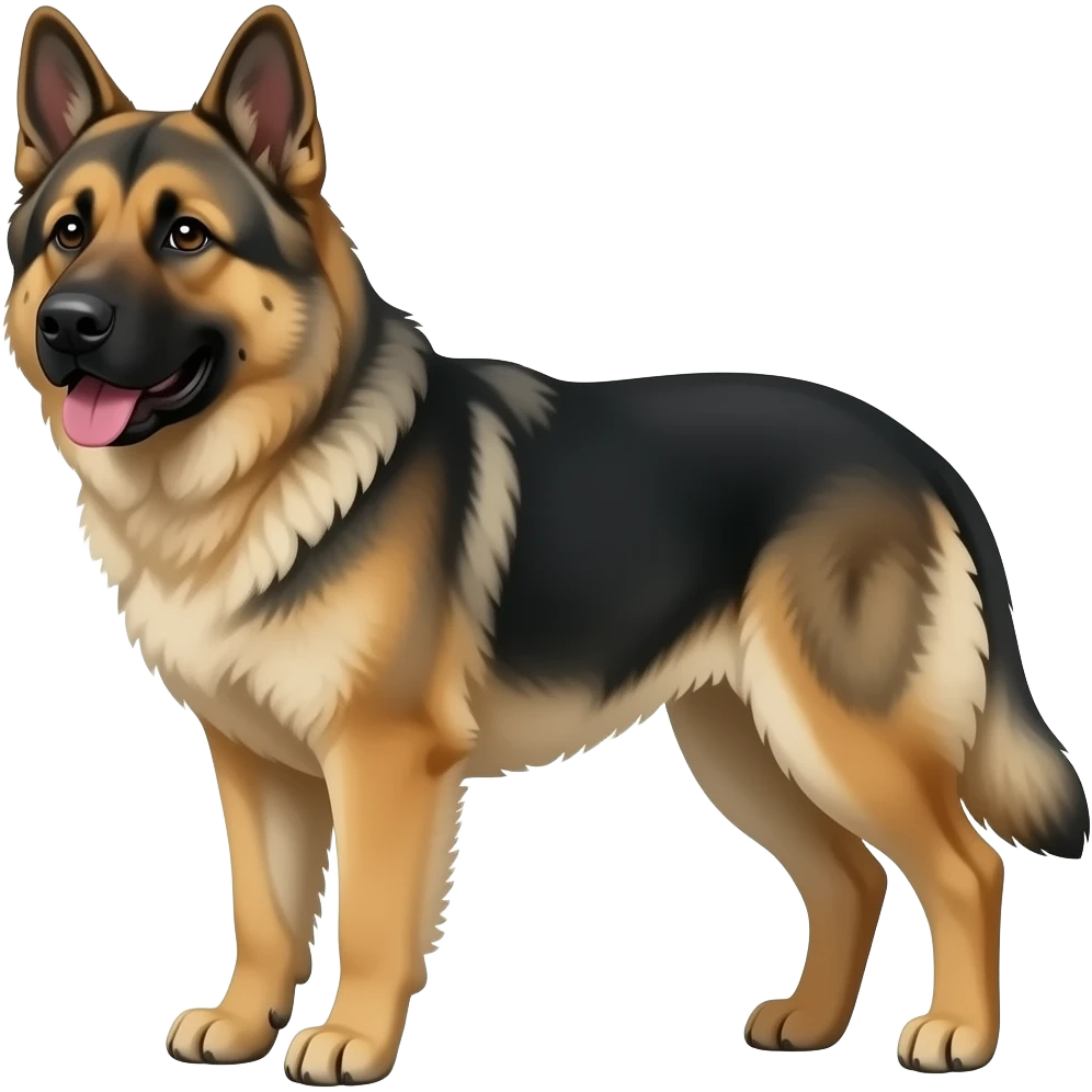 Anatolian shepherd tan and black emoji