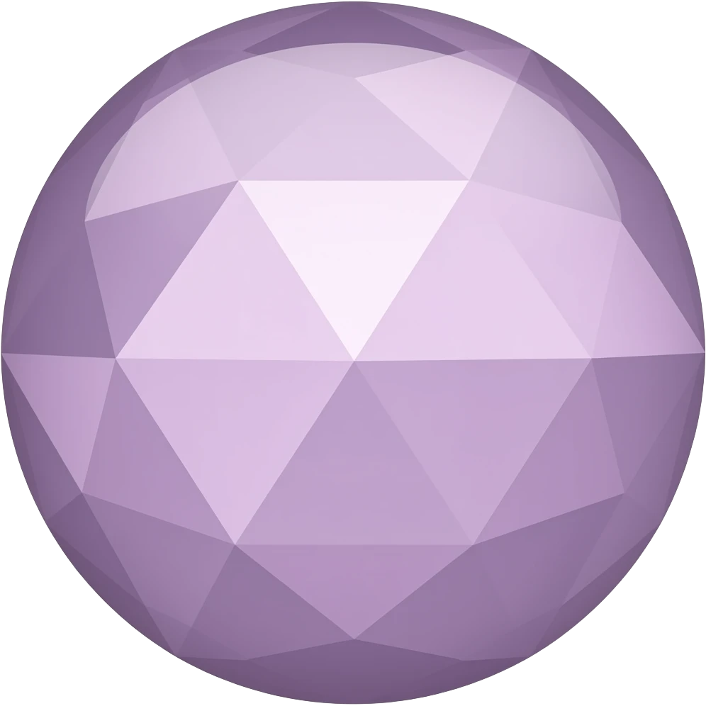 light purple shiny sphere diamond emoji