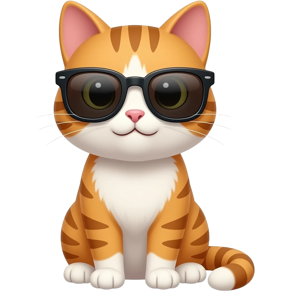 Cat wearing sunglasses emoji