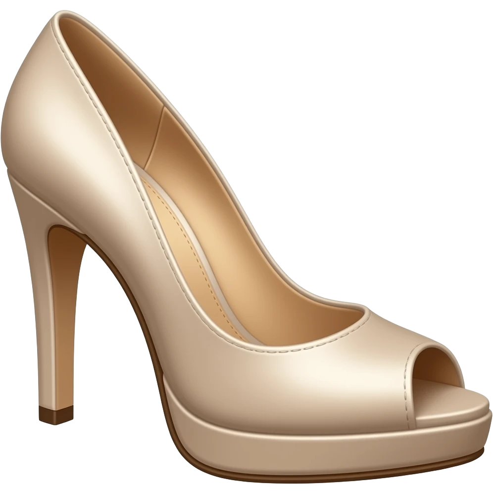 peep toe. heel emoji