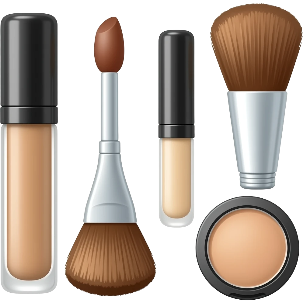 neutral makeup items emoji