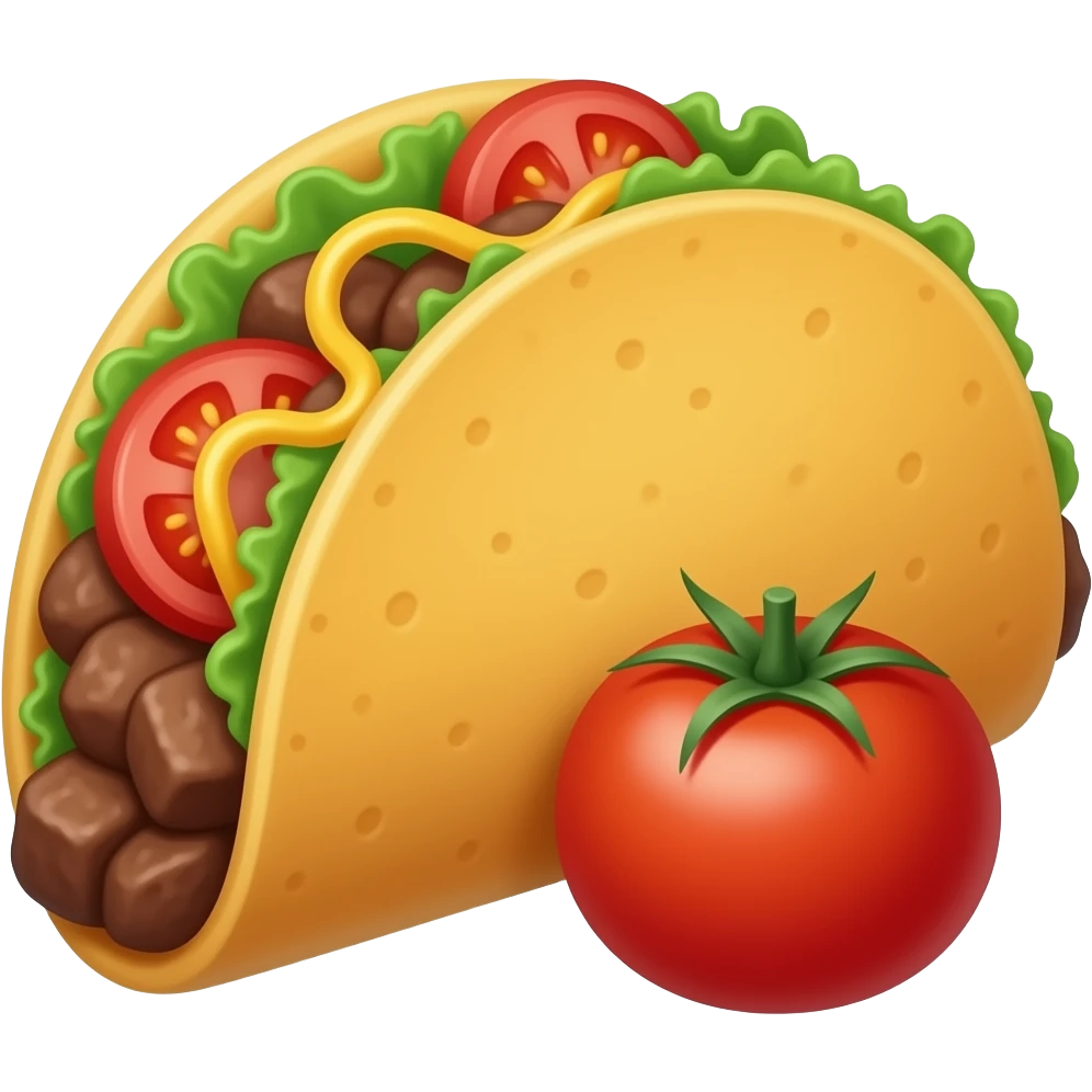 tacobell beef and tomato emoji