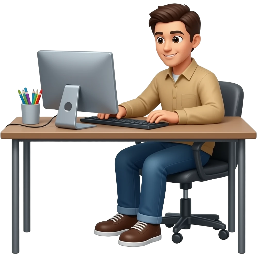video editor working on timeline emoji