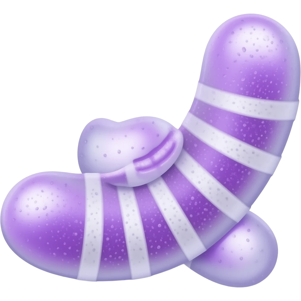 Lavender gummy worms emoji