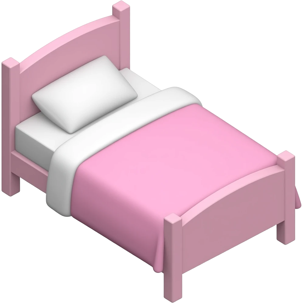 Pink bed emoji