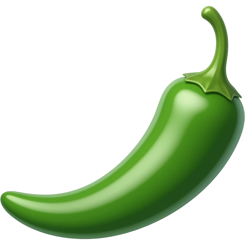 Green chilli emoji