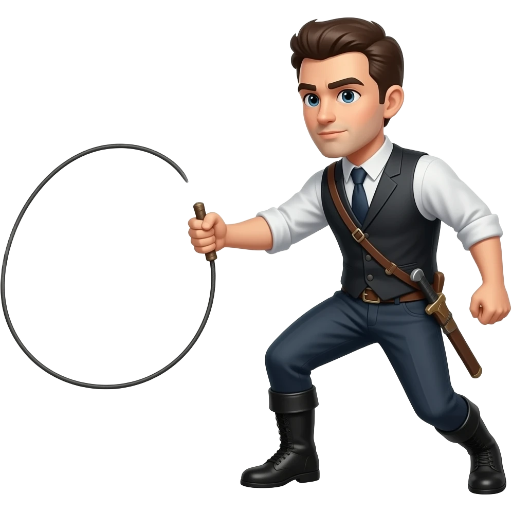 cracking the whip emoji