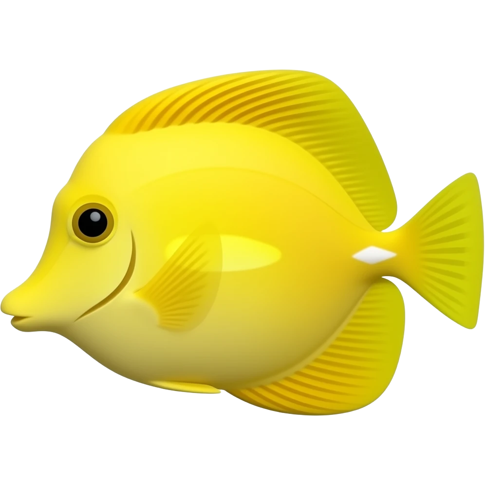 Yellow tang fish emoji emoji