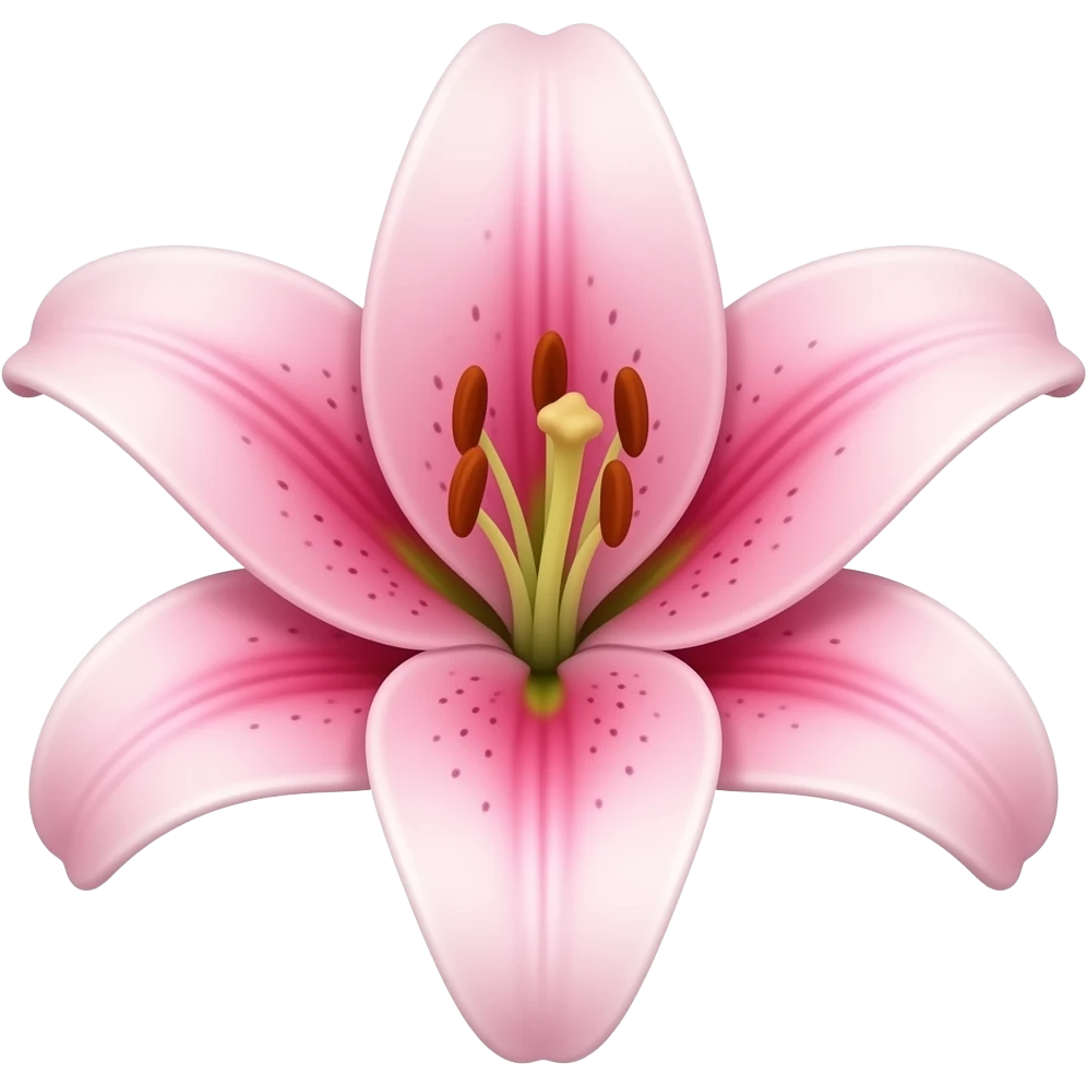 Pink lily flower emoji