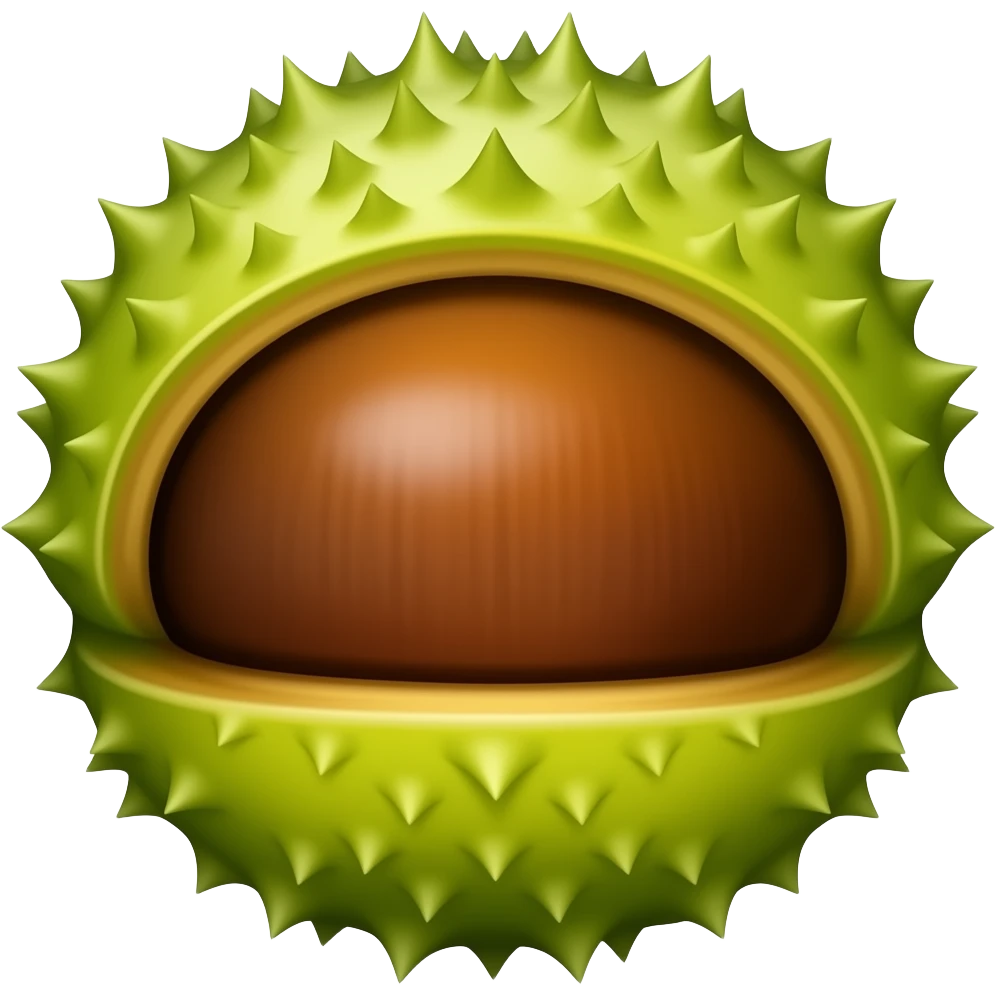 нарисуй цветок каштана emoji