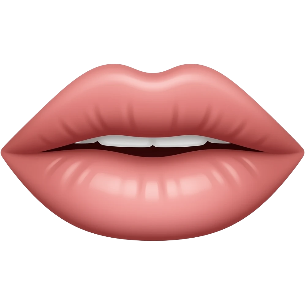 Vertical lips emoji emoji