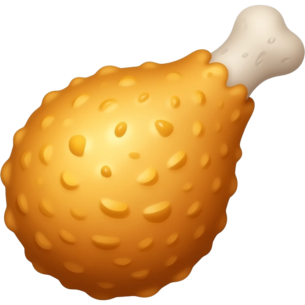 Fried chicken emoji