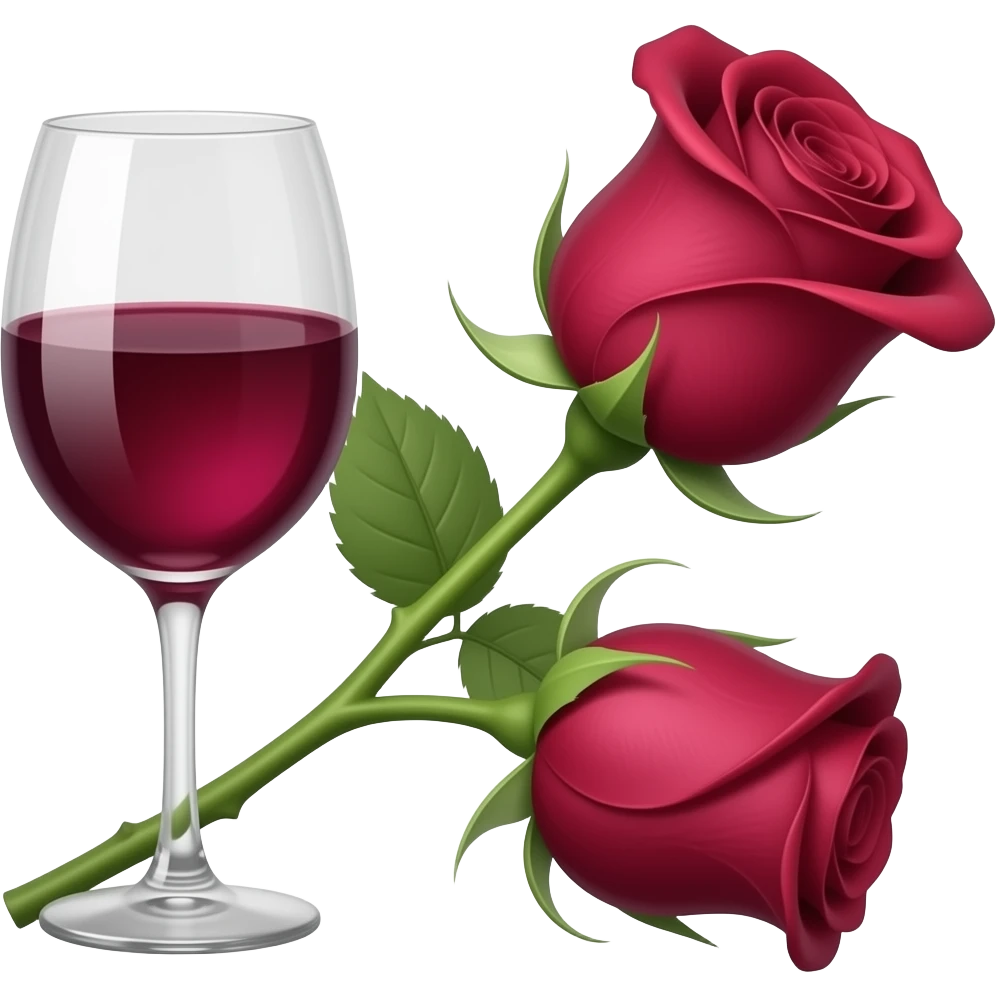 rose wine emoji