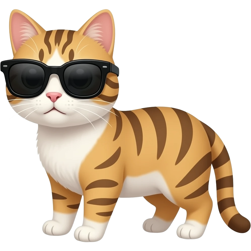 Cat wearing sunglasses emoji
