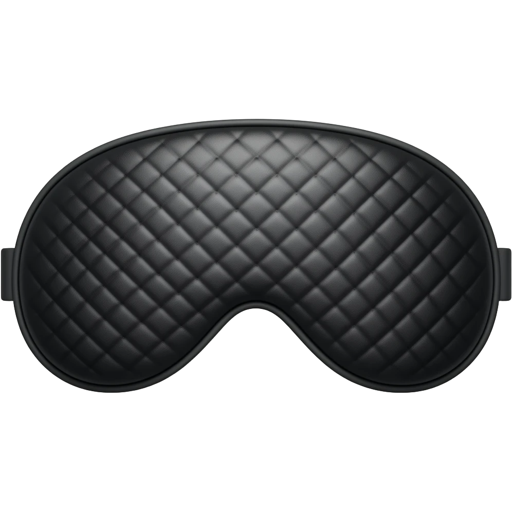 Black Sleep mask emoji