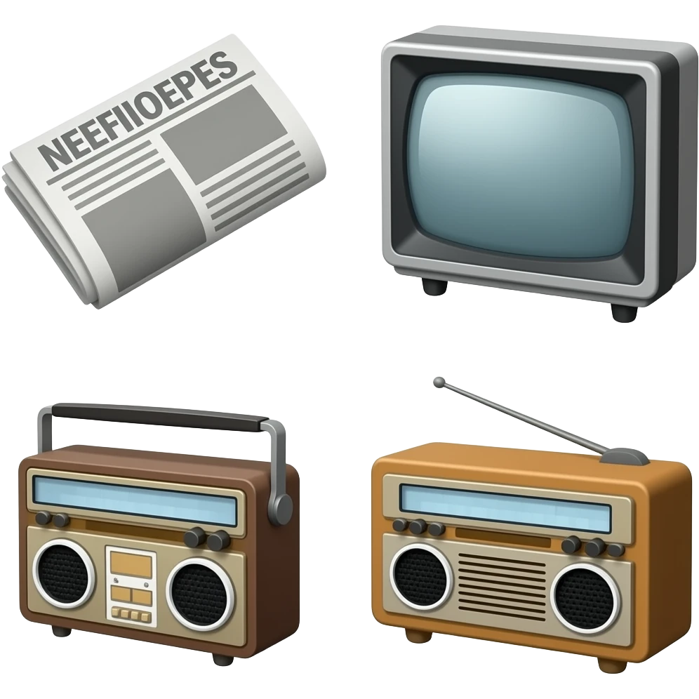 📰📻📺 emoji