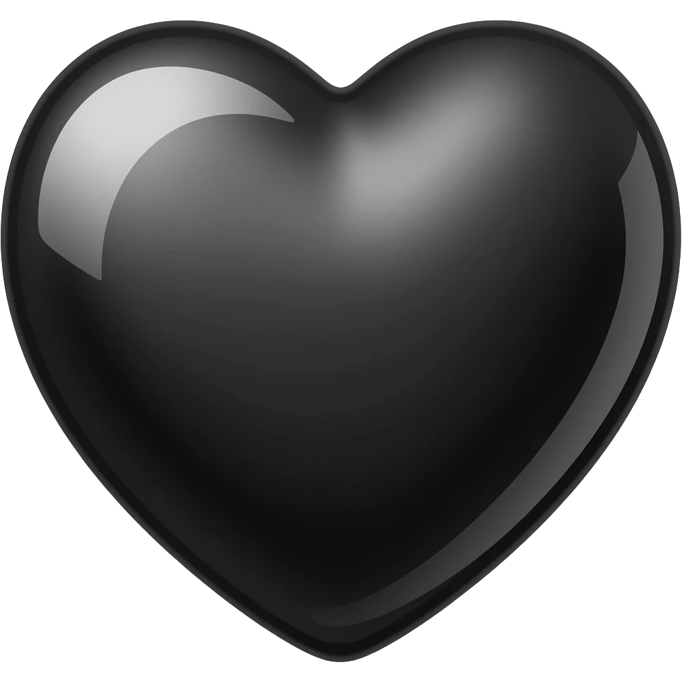 black heart emoji