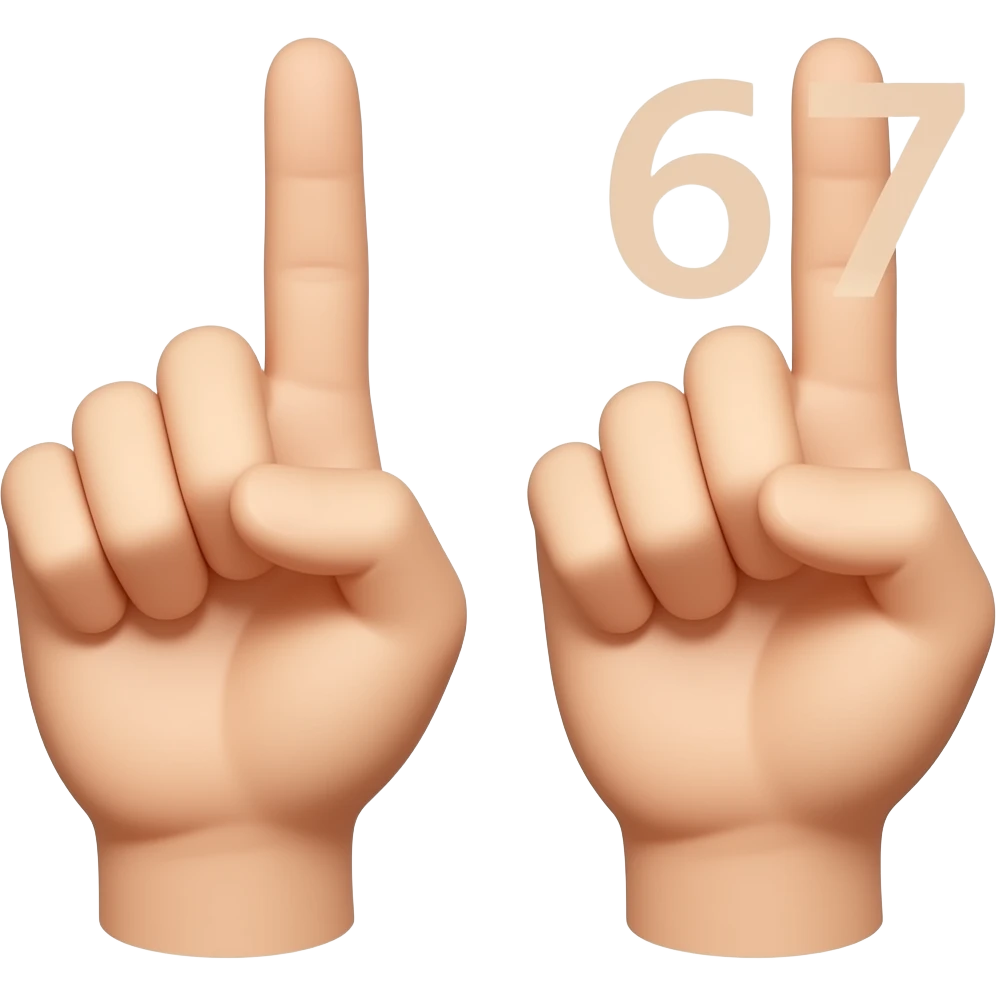 🫲🫱67 emoji