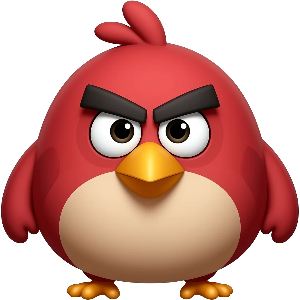 Angry bird emoji