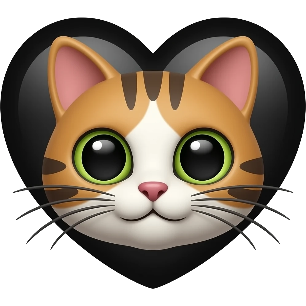 😻🖤 emoji