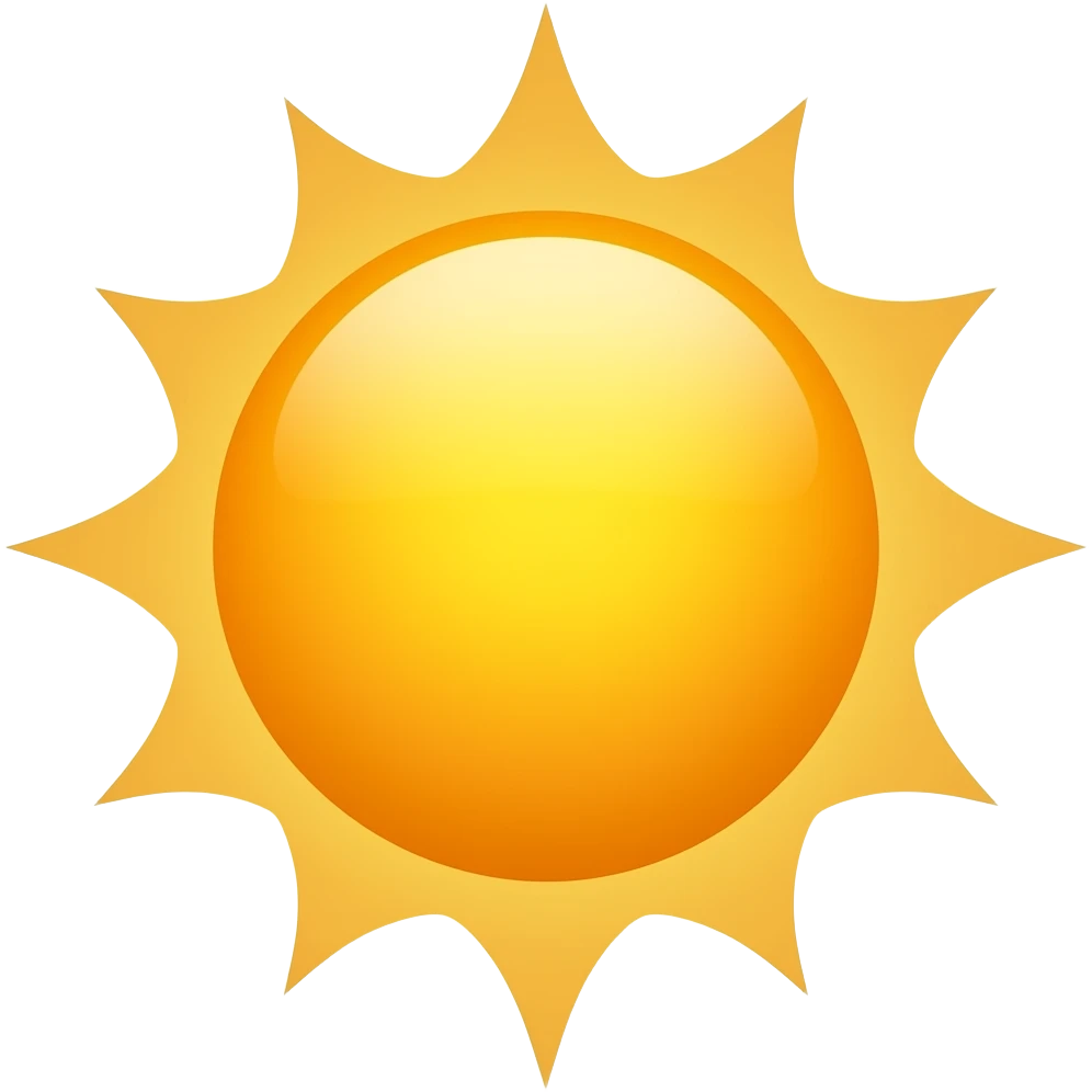 + Sun emoji