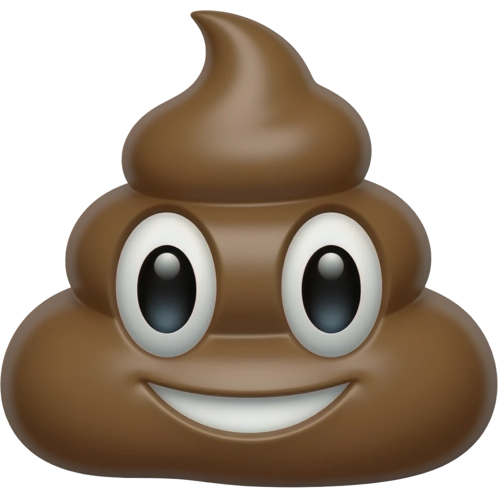 Add the word poop emoji