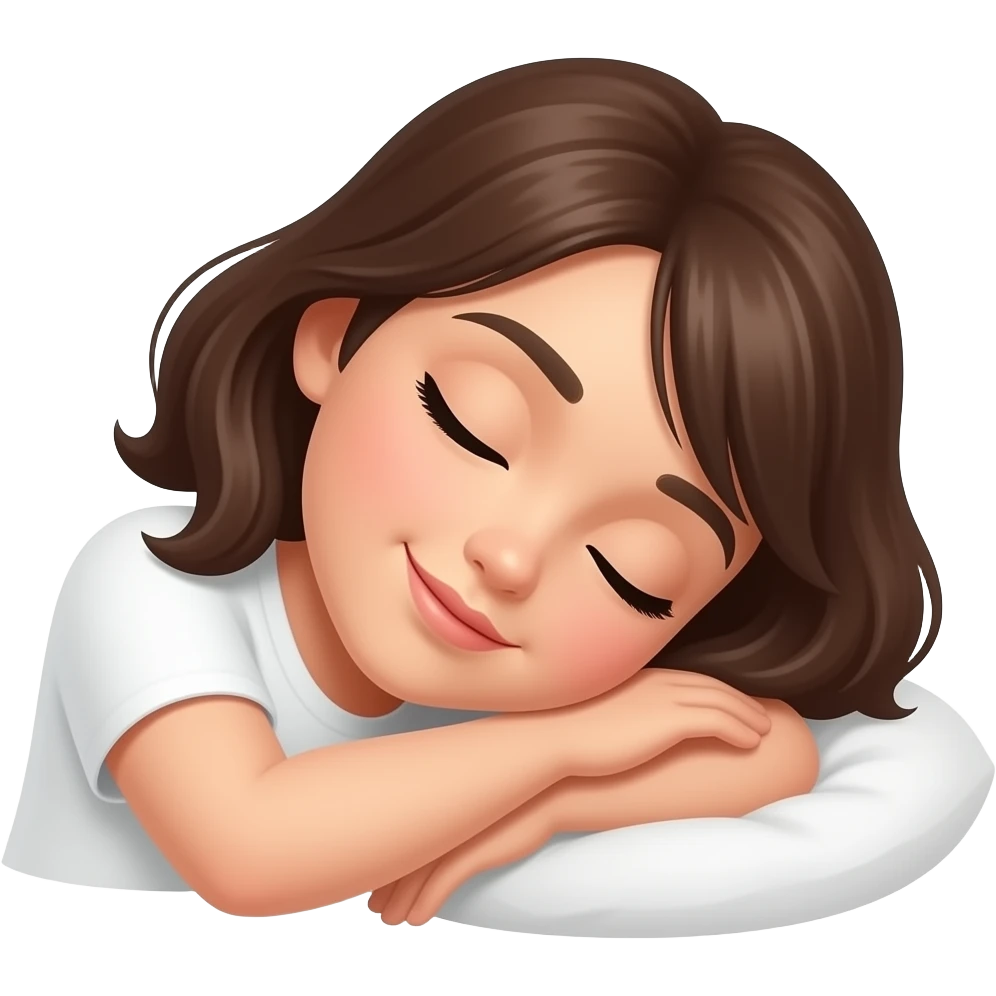 Mulher dormindo emoji