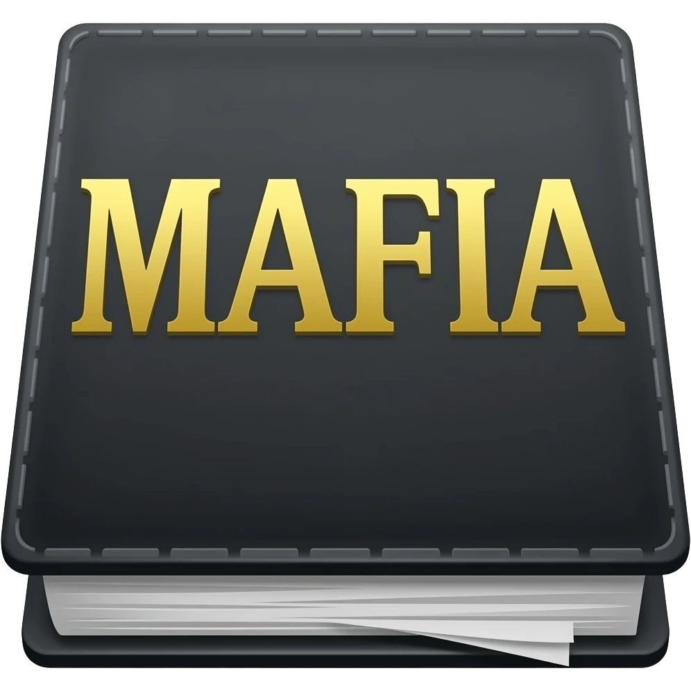 dark black mafia register emoji