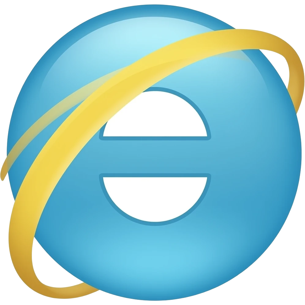 INTERNET EXPLORER logo emoji