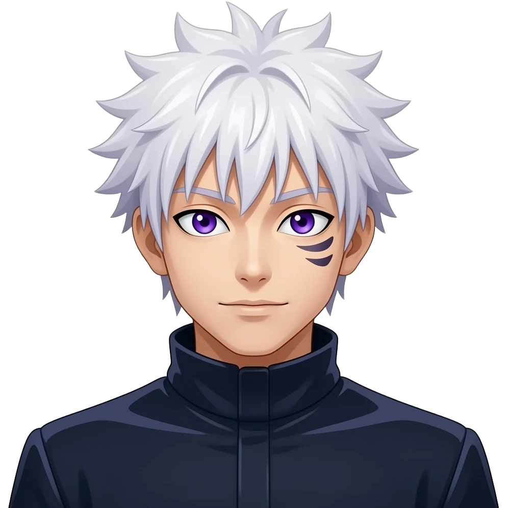 Give me gojo emoji with hollow purple emoji