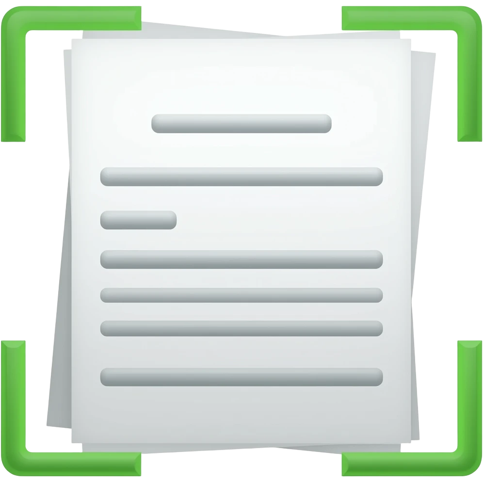 green scan frame document emoji