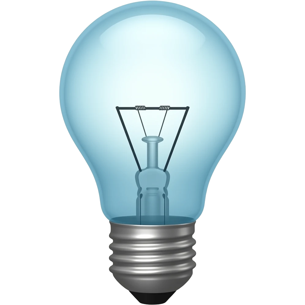 Light bulb emoji