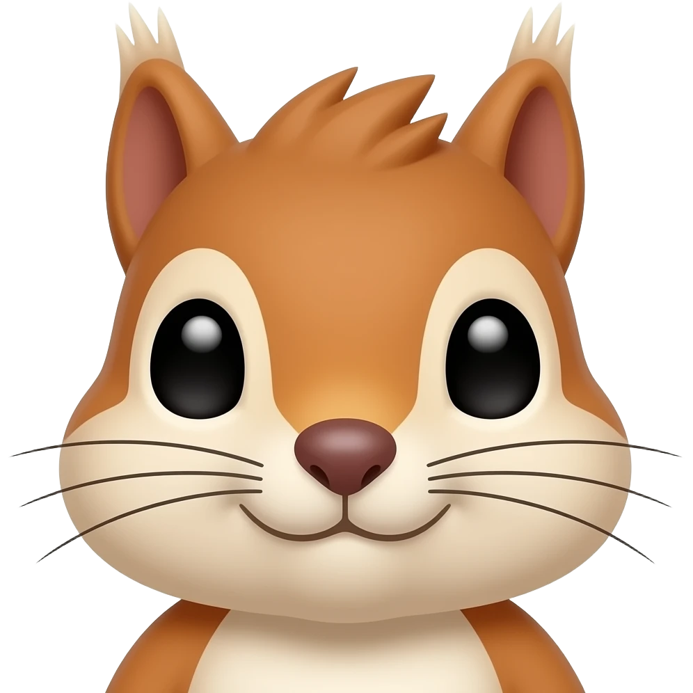 Space squirrel closeup emoji