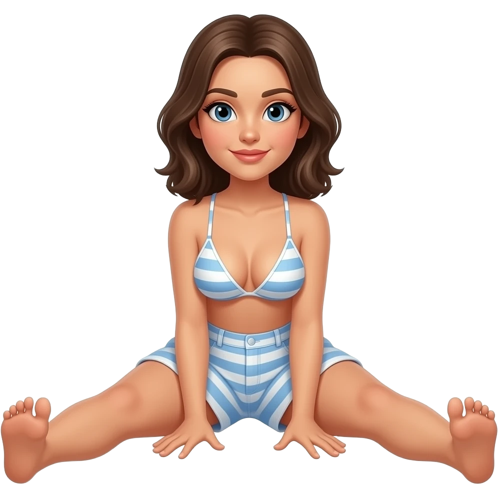Woman in thong ass spread emoji