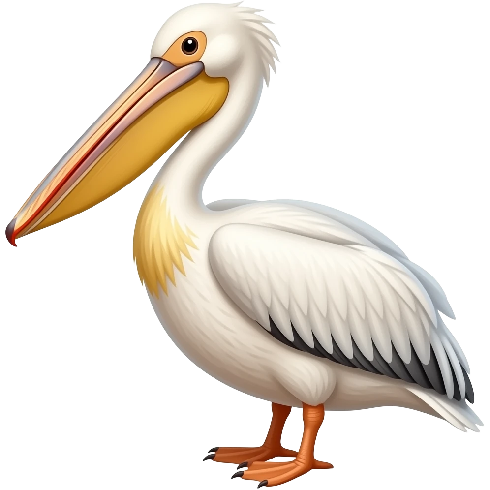 Pelican red emoji
