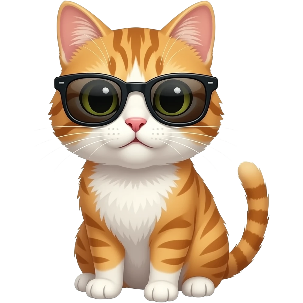 Cat wearing sunglasses emoji