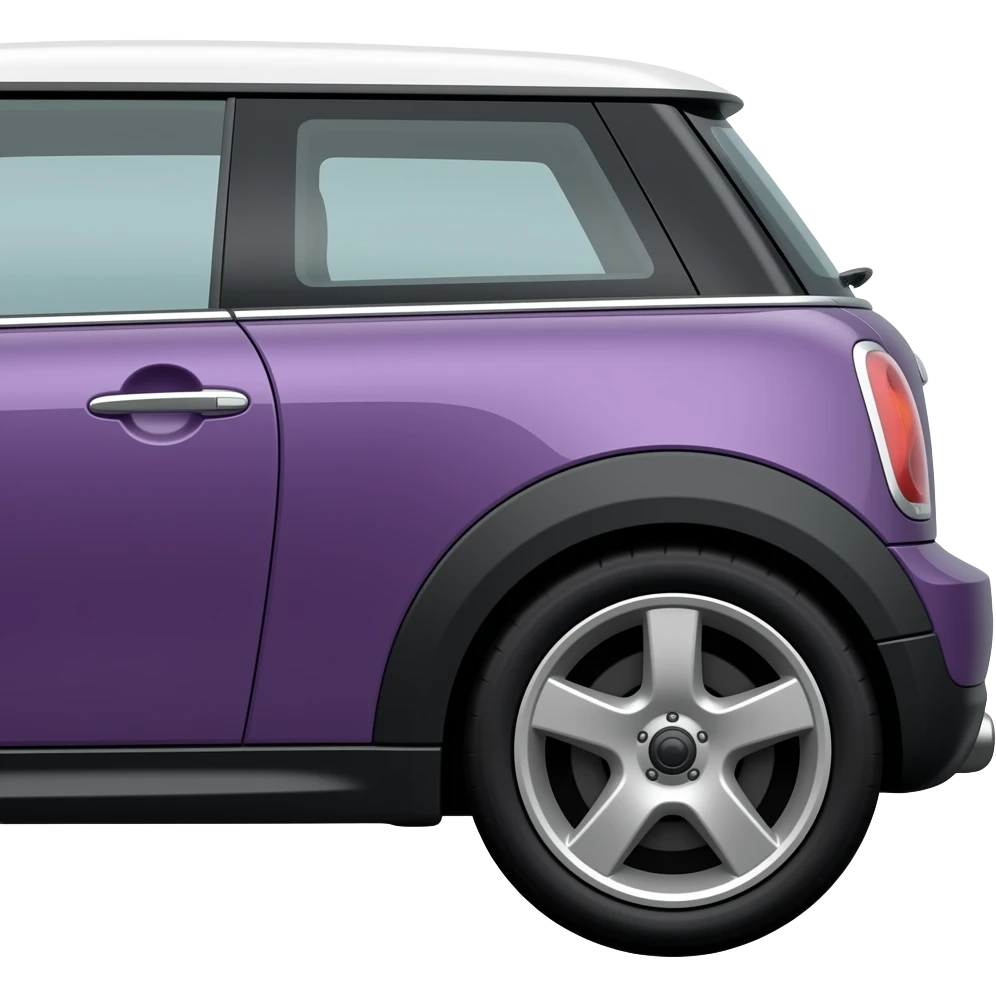 Purple MINI Cooper Side emoji