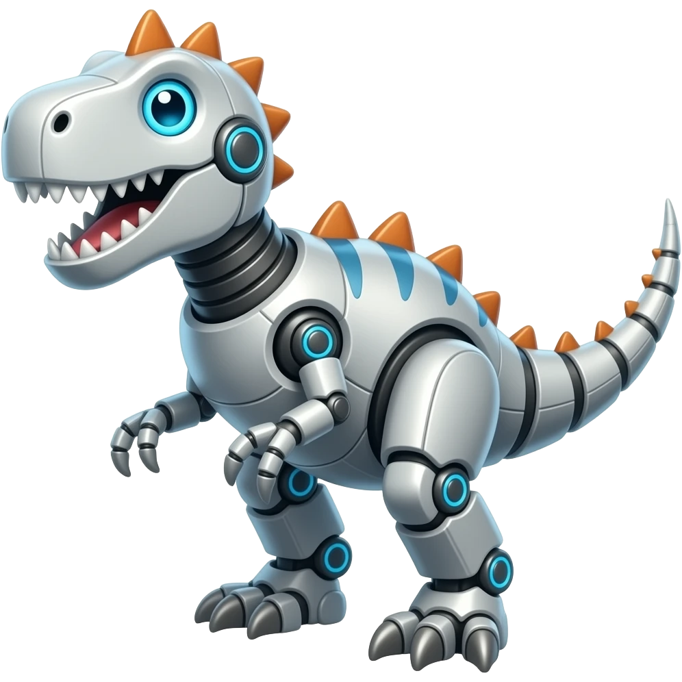 Robot dinosaur emoji