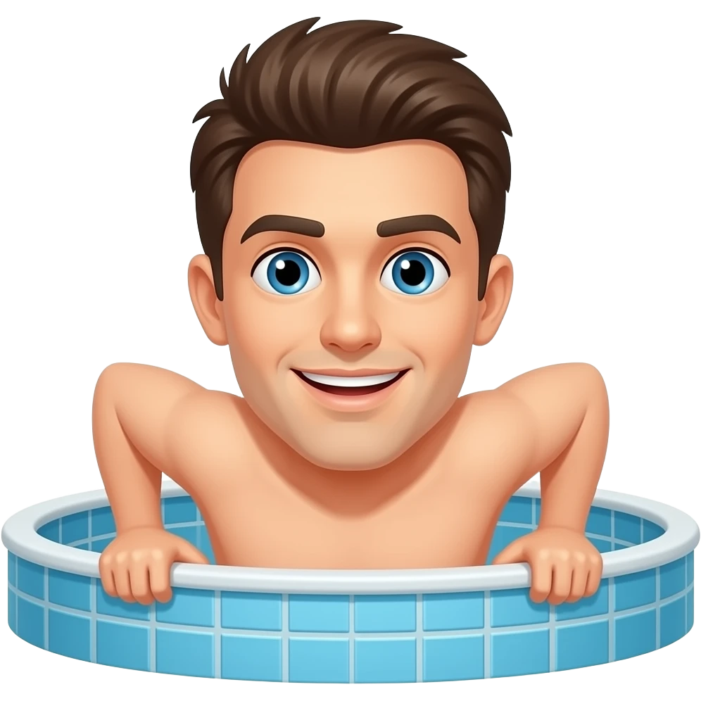 pushed in the pool emoji