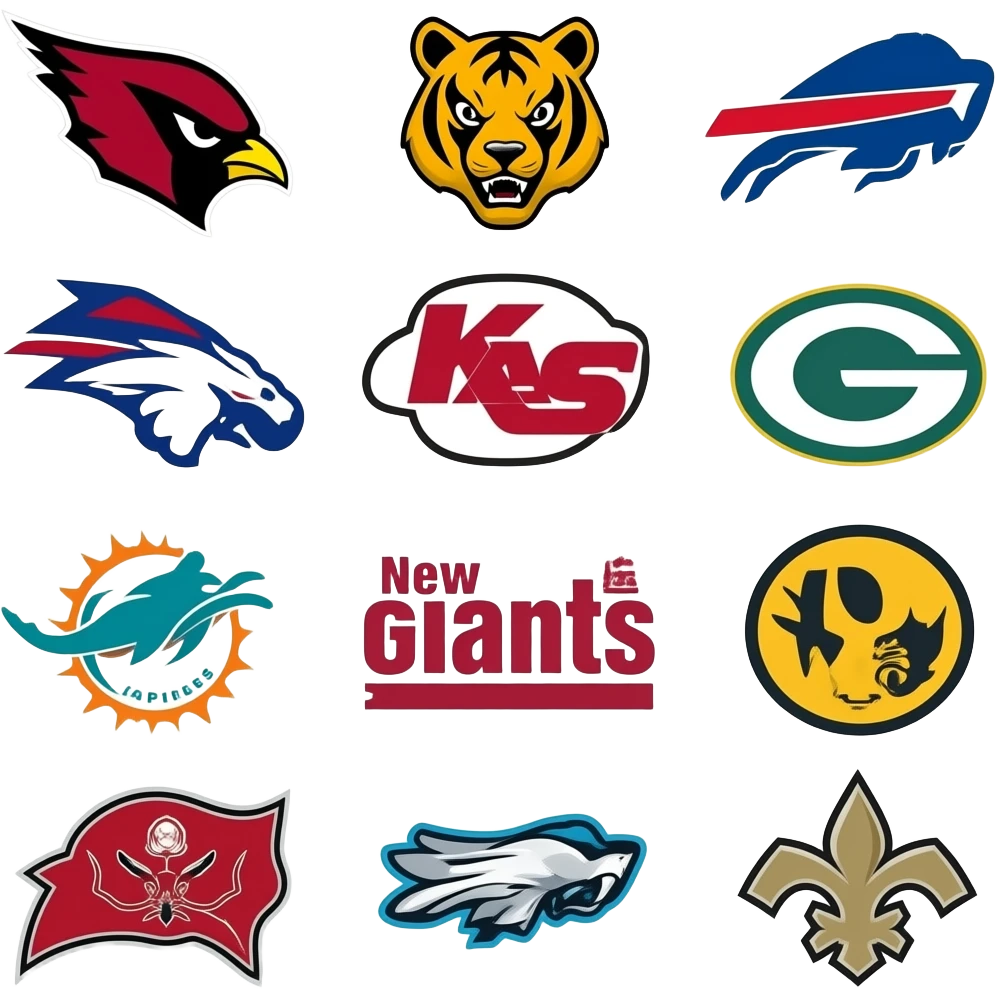 make me emojis about american football of every team emoji