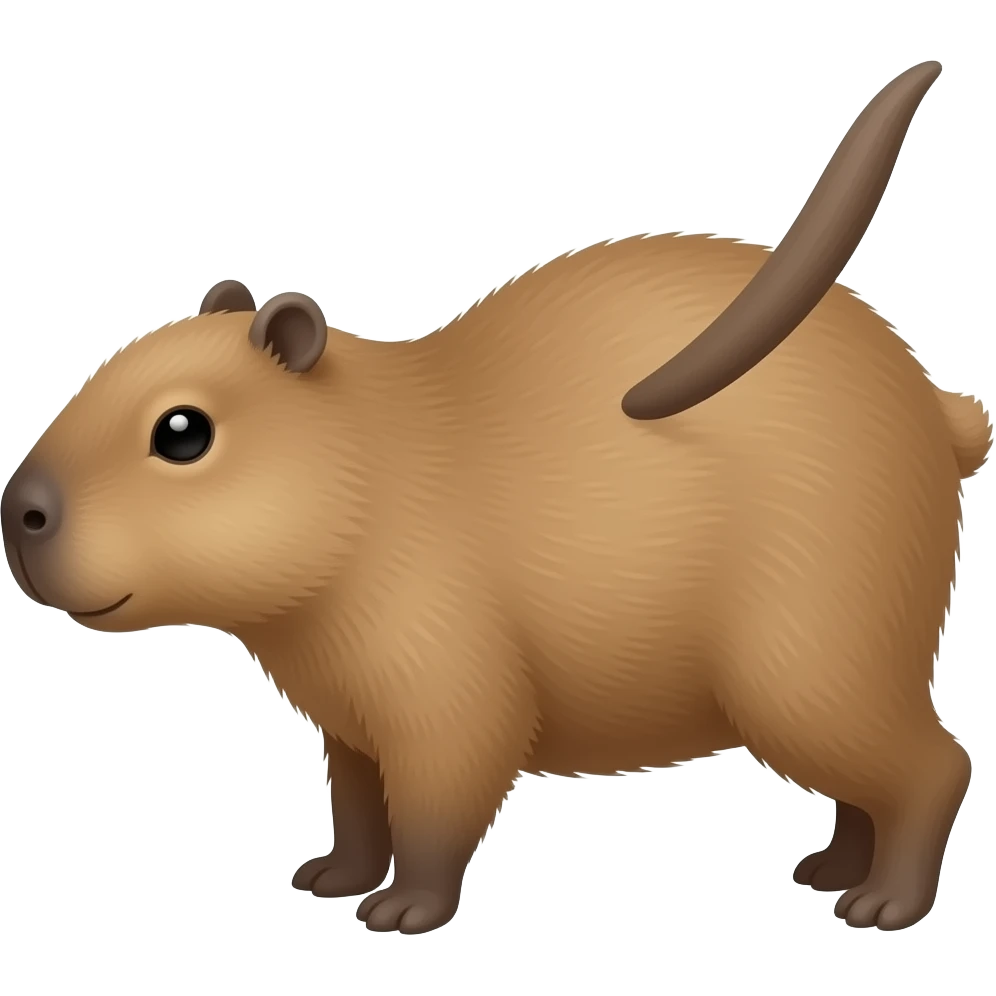 Capybara gymnastics emoji